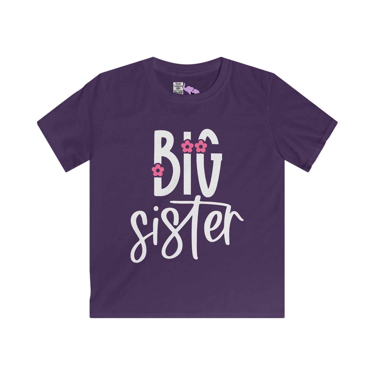 Big Sister (Pink Flower) Youth Softstyle Tee