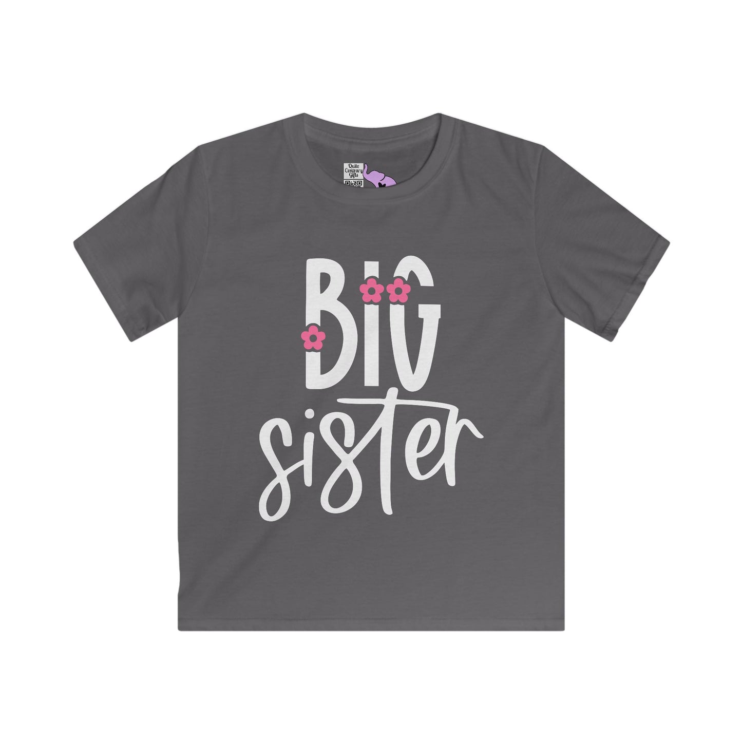 Big Sister (Pink Flower) Youth Softstyle Tee