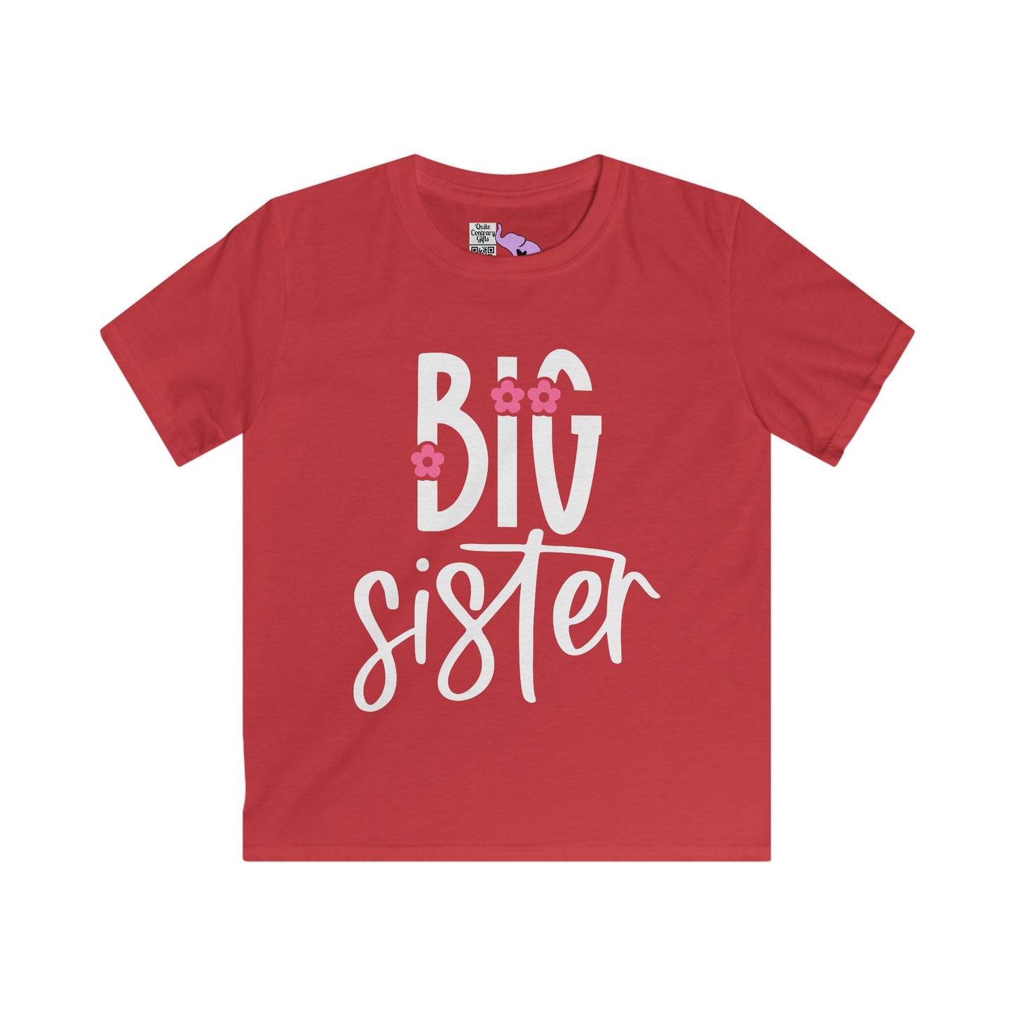 Big Sister (Pink Flower) Youth Softstyle Tee