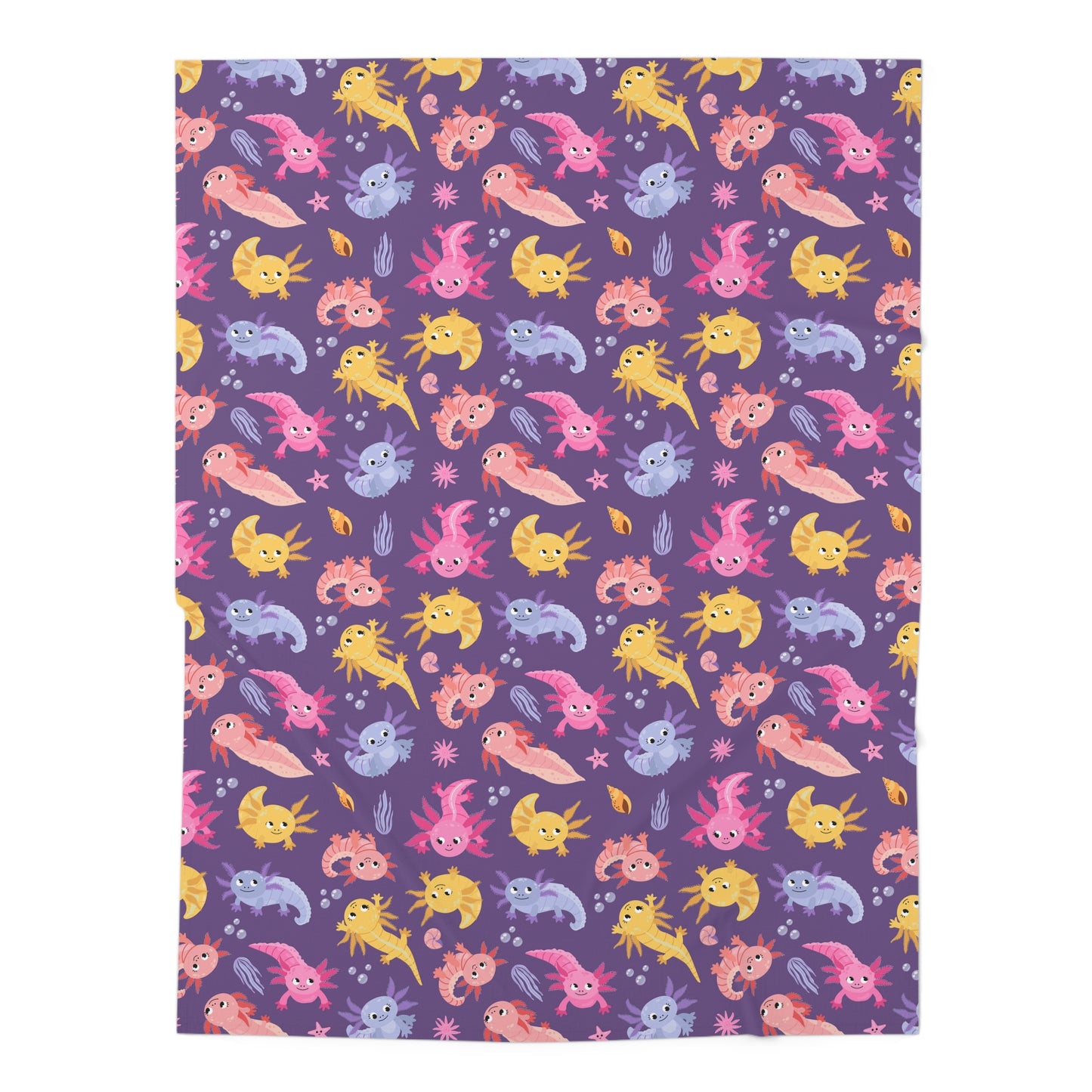 Axolotl Adventures Baby Swaddle Blanket