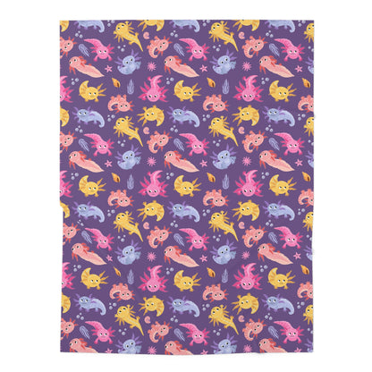 Axolotl Adventures Baby Swaddle Blanket