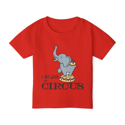 I Am With The Circus (Elephant) Heavy Cotton™ Toddler T-shirt