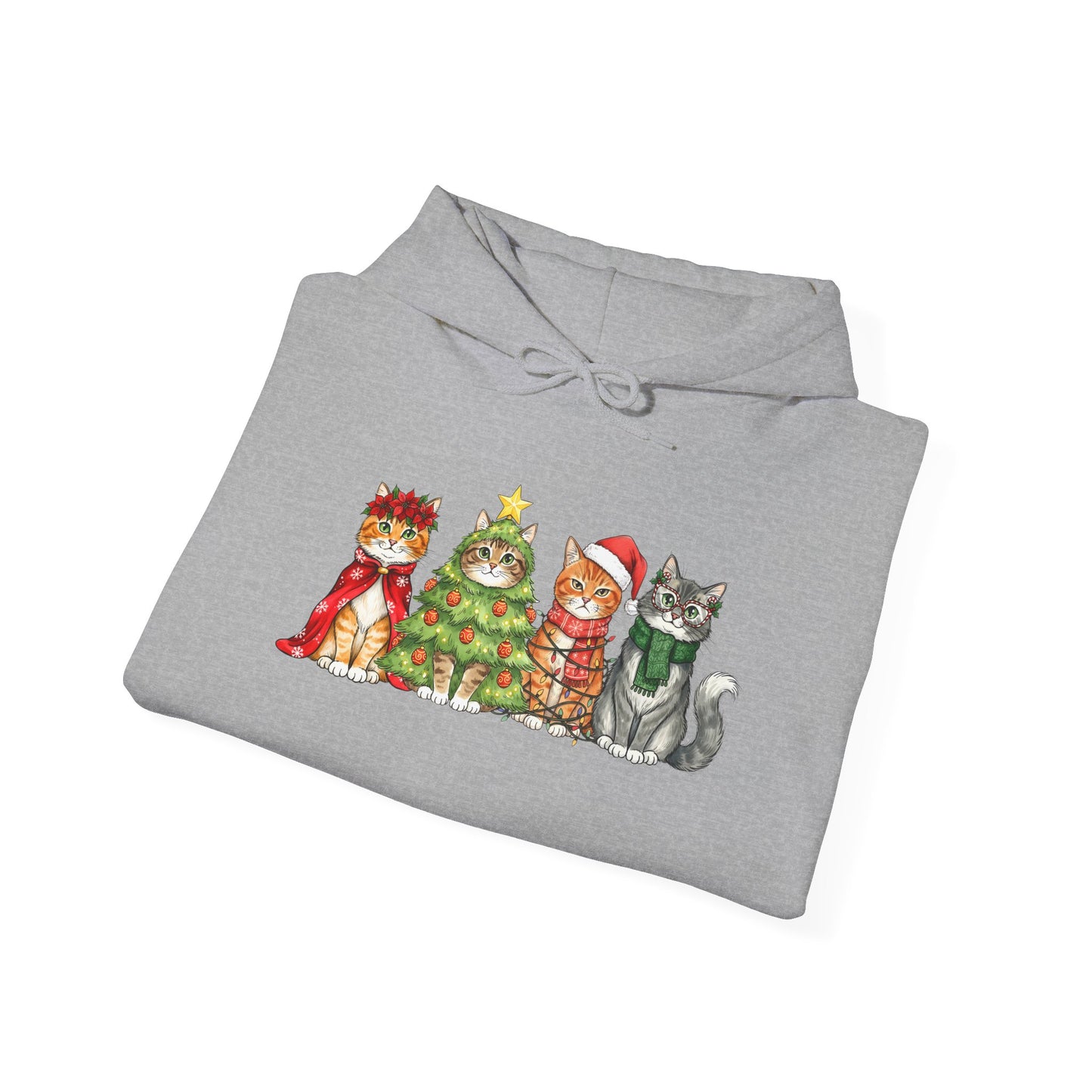 Purrfectly Festive Adult Heavy Blend™ Hoodie
