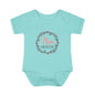 Pink Milestone Wreath Onesie-Nine Months