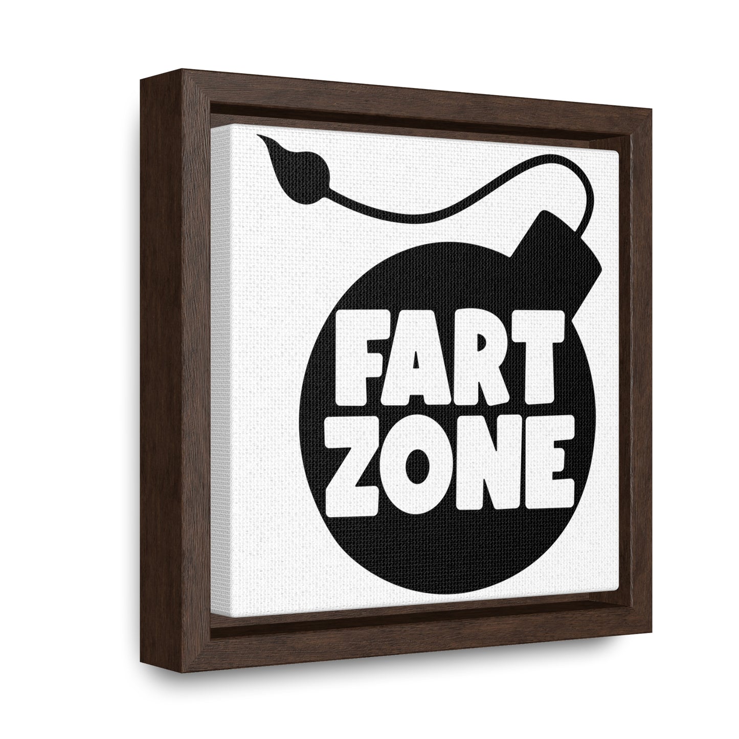 Fart Zone Canvas Wraps, Square Frame