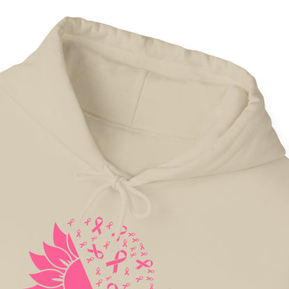 Sunflower & Butterflies Breast Cancer Awareness Adult Heavy Blend™ Hoodie