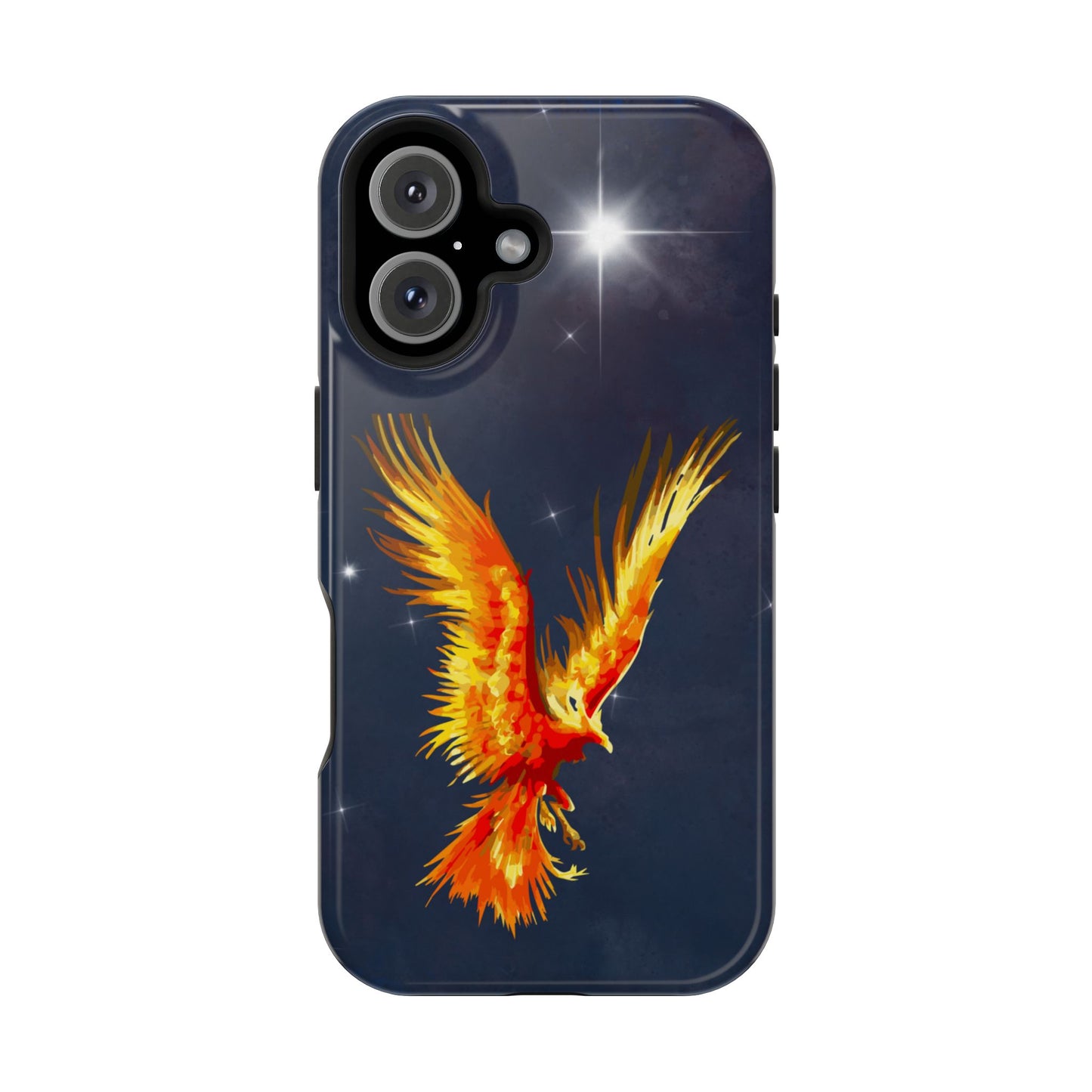 Phoenix Over Nebula MagSafe® Compatible Tough Case for iPhone