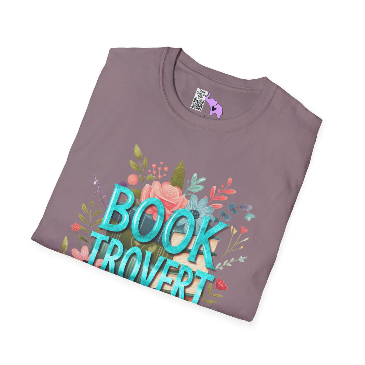 Booktrovert (Floral) Adult T-shirt