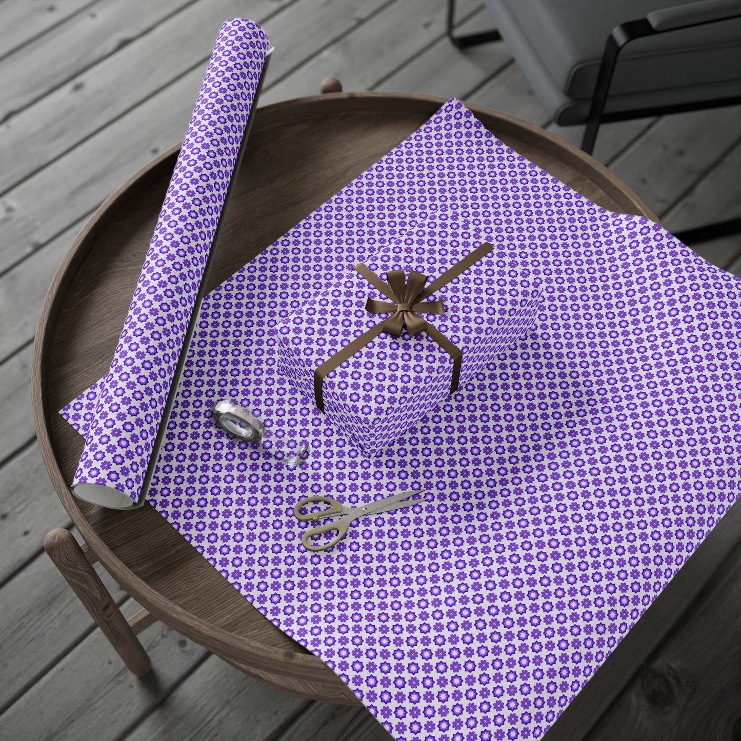 Purple Prism Garden Wrapping Paper