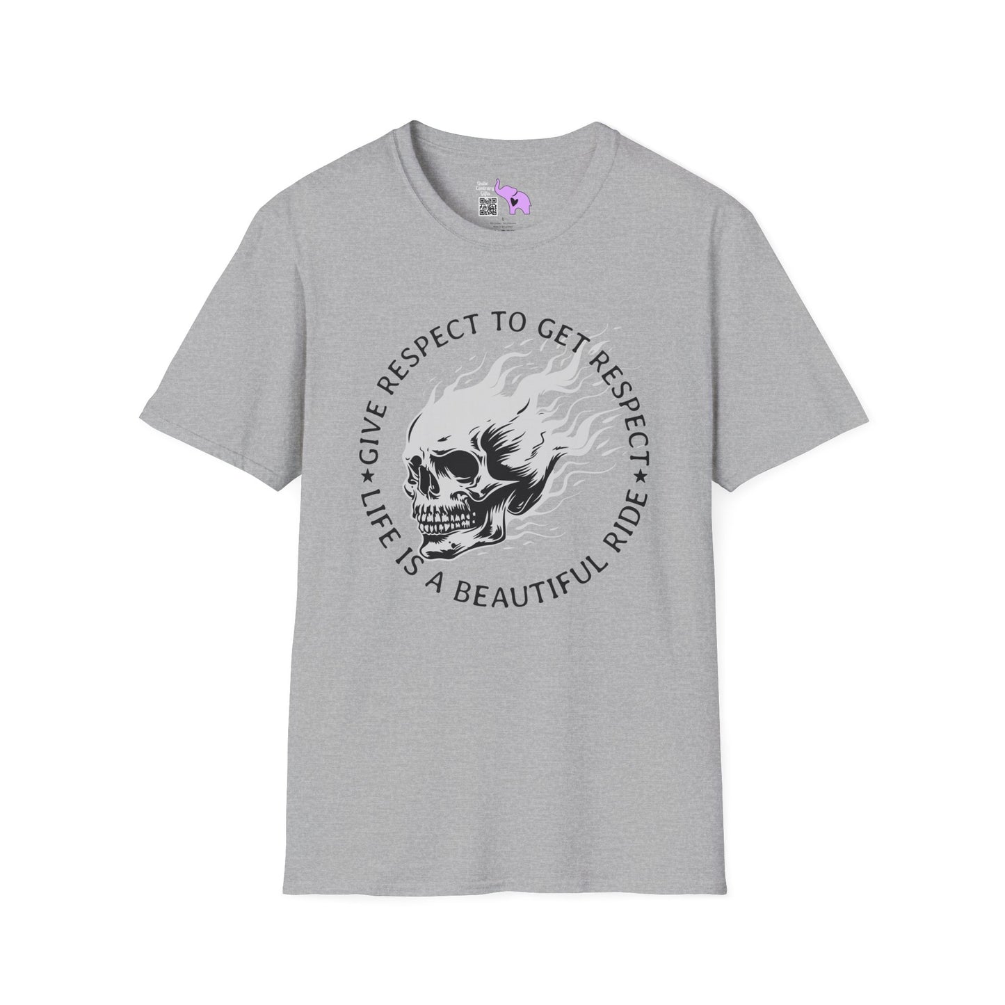 Give Respect to Get Respect Life Is A Beautiful Ride Adult T-shirt