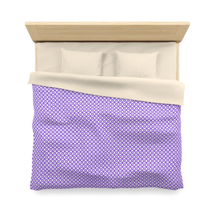 Purple Prism Garden Microfiber Duvet Cover