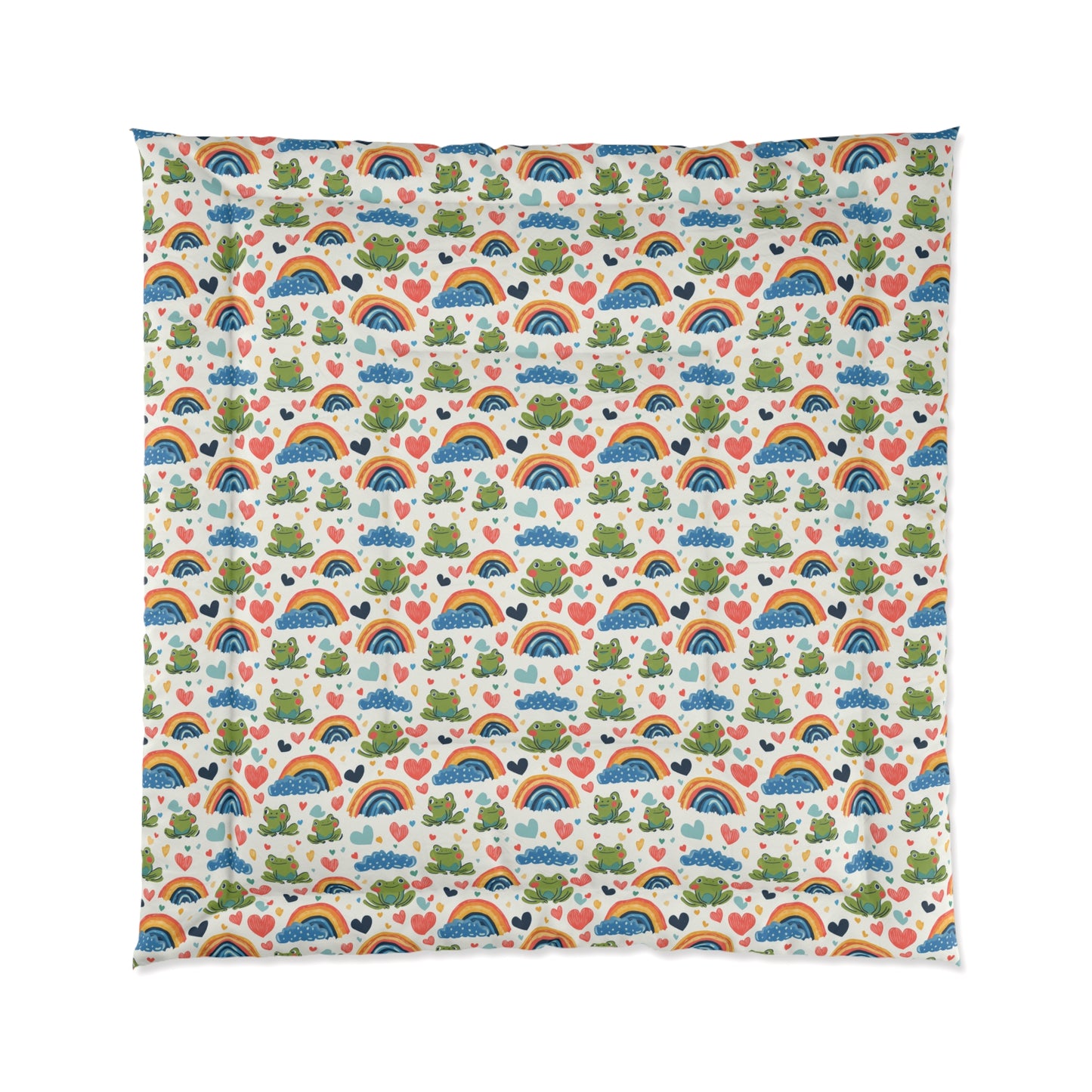 Ribbit Rainbows Basic Bedding Set