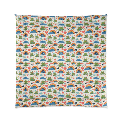 Ribbit Rainbows Basic Bedding Set