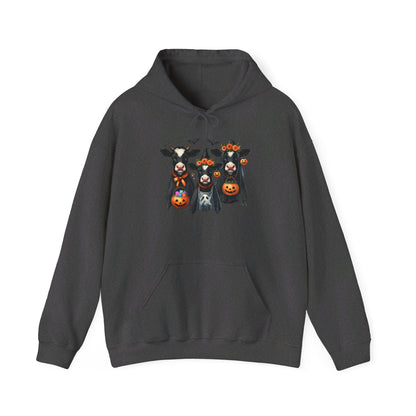 Trick or Treating Cows Heavy Blend™ Hooded Sweatshirt