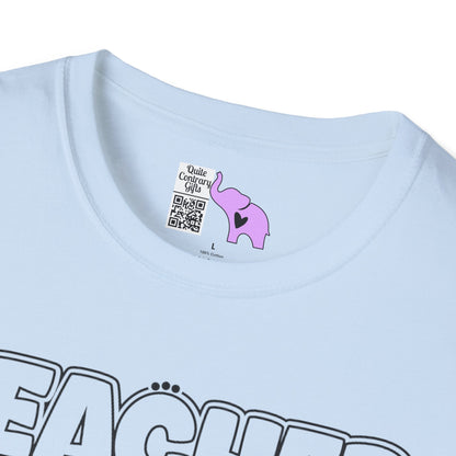 Teacher Definition: Lesson Planned, Class Unplanned, Chaos Guaranteed Adult T-shirt