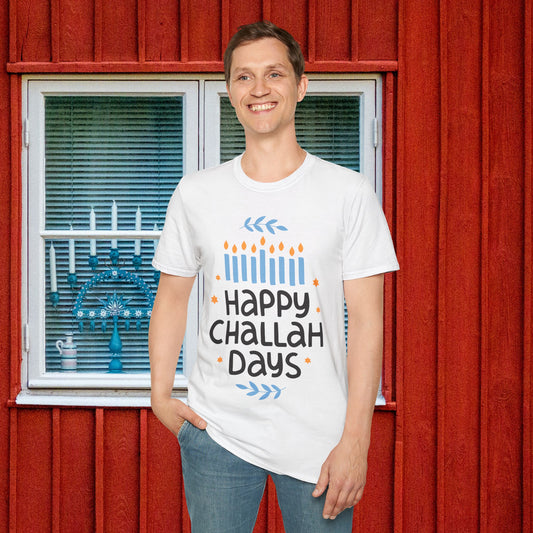 Happy Challah Days Adult T-shirt