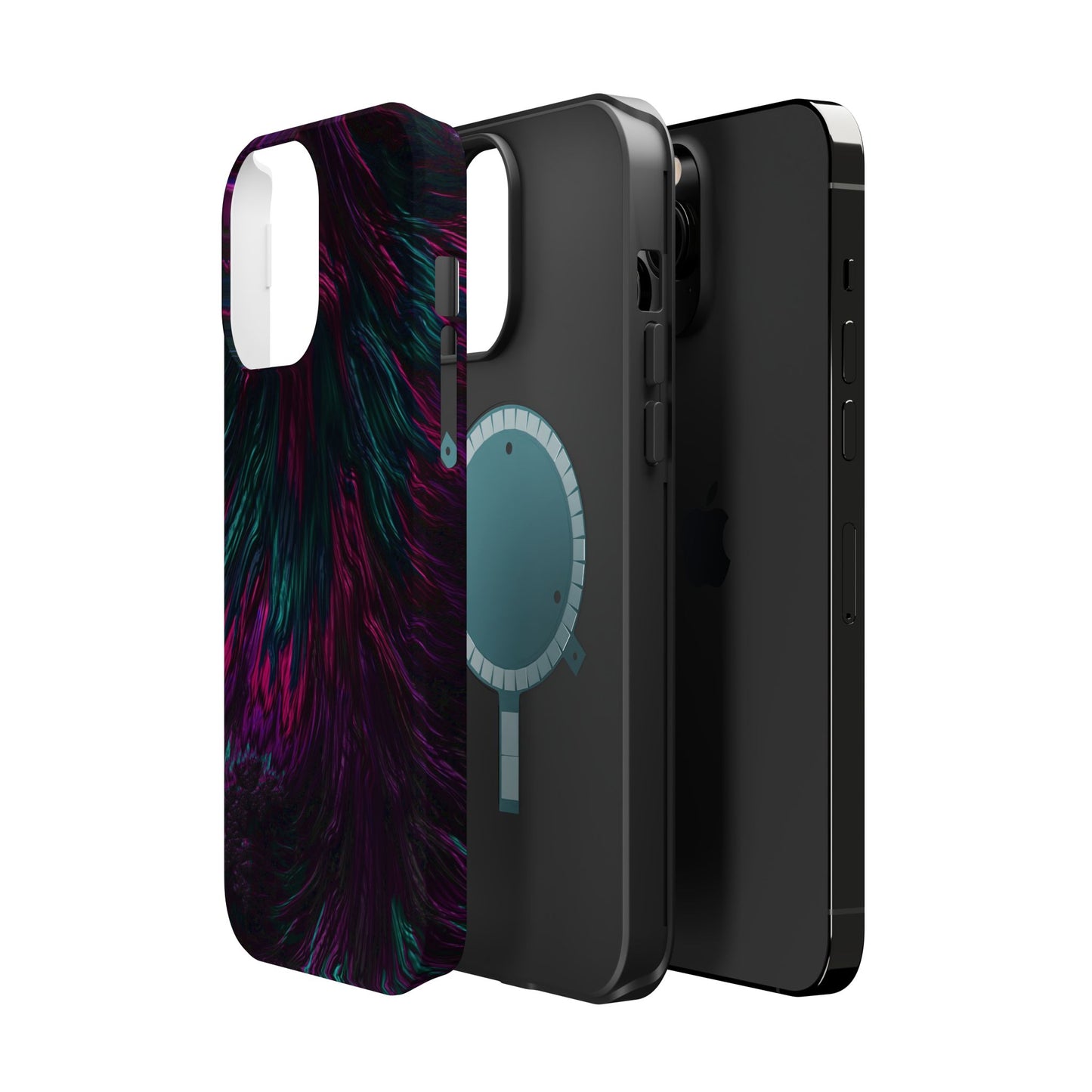 Pink Orchid Feathers MagSafe® Compatible Tough Case for iPhone