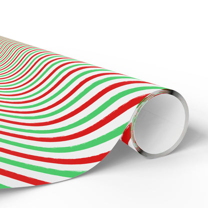 Merry & Bright Lines Wrapping Paper