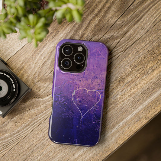 Purple Heart Wall MagSafe® Compatible Tough Case for iPhone