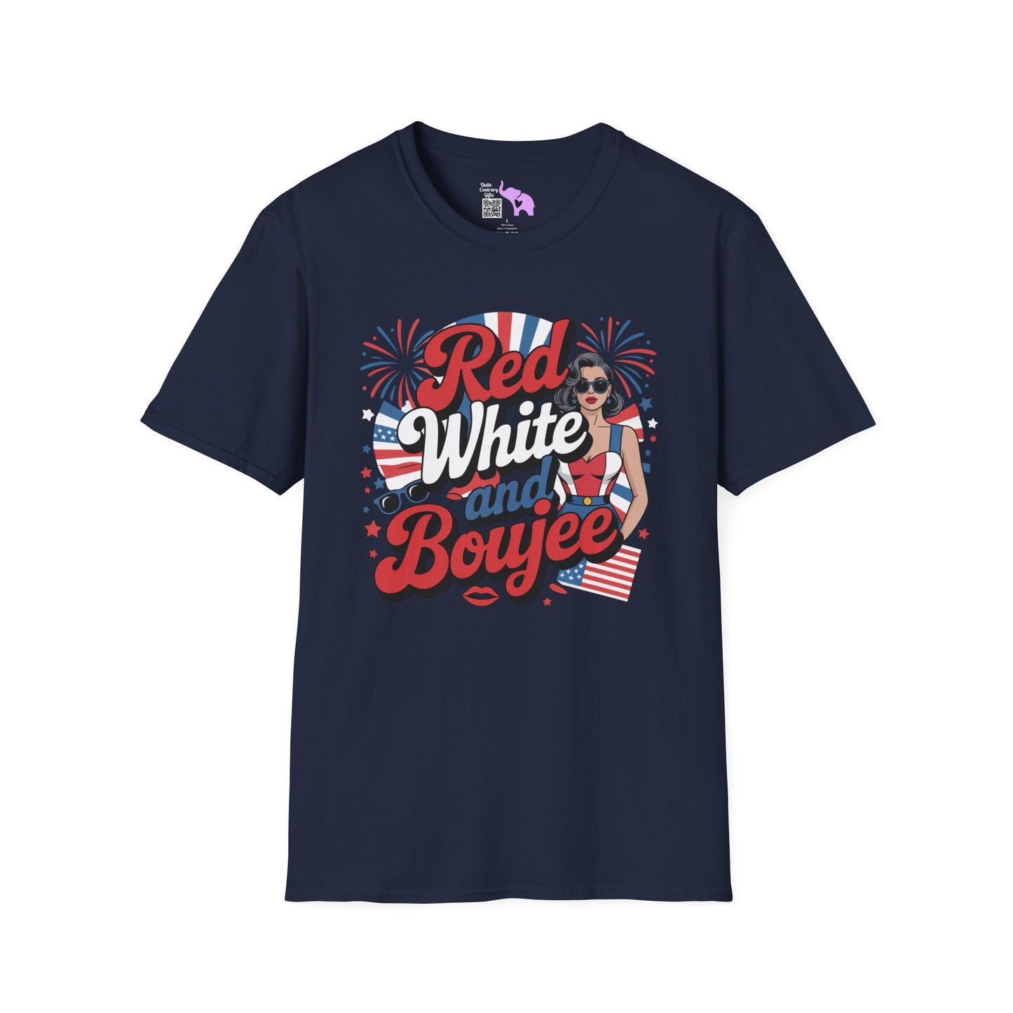 Red, White, and Boujee Adult T-shirt