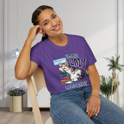 I'm Not Lazy I Just Enjoy Doing Nothing Adult T-shirt