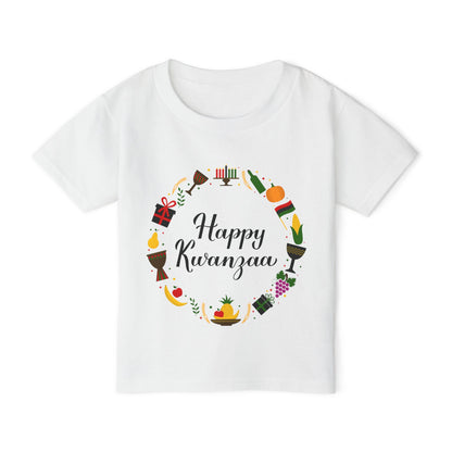 Happy Kwanzaa Wreath Heavy Cotton™ Toddler T-shirt