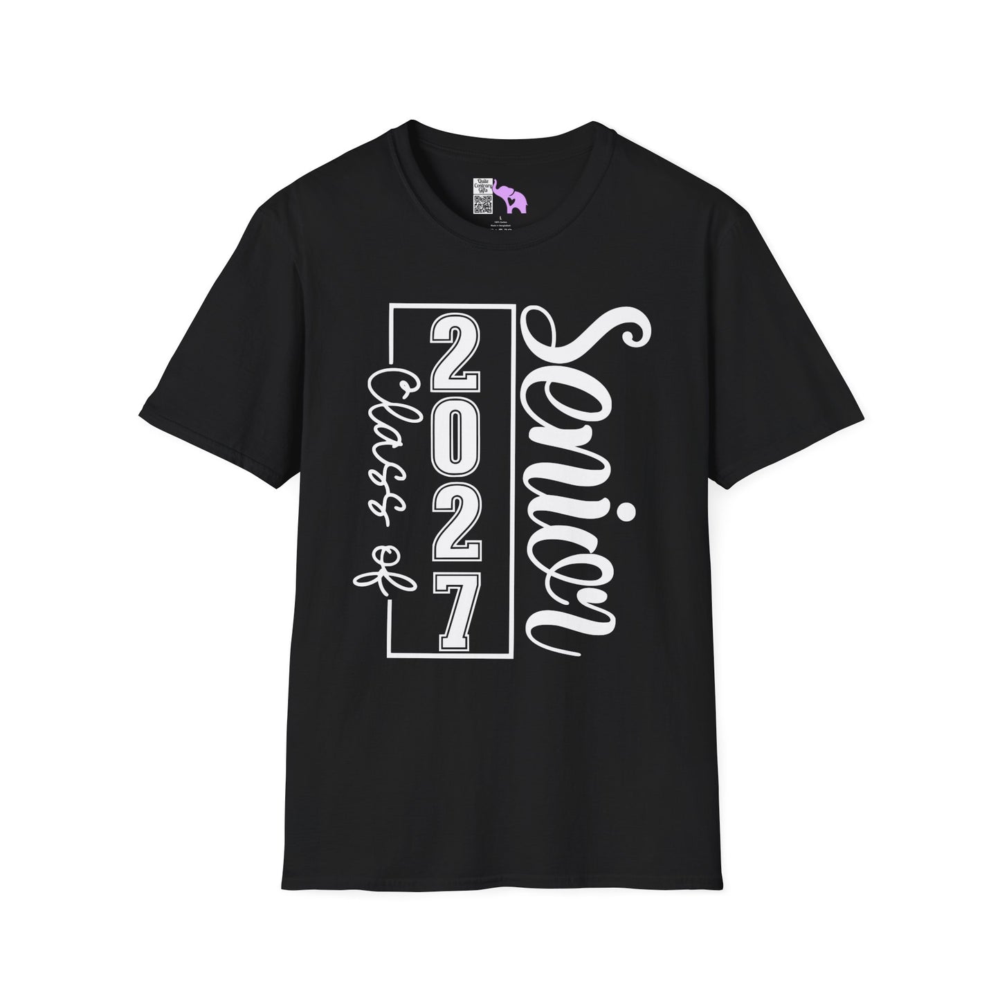 Vertical Class of 2027 Senior Adult T-shirt