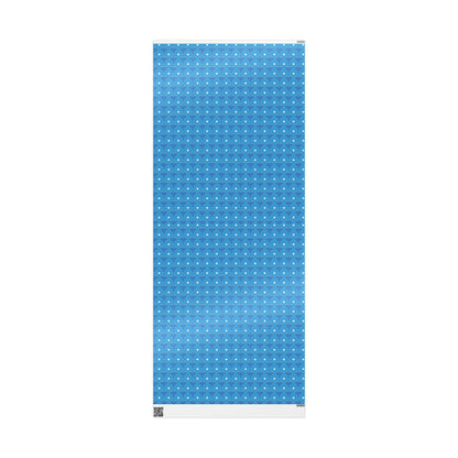 Blue/White Star of David Hanukkah Wrapping Paper