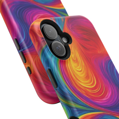 Tie Dye Color Swirl MagSafe® Compatible Tough Case for iPhone