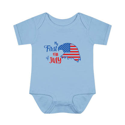 My First 4th of July (Eagle) Baby Rib Bodysuit
