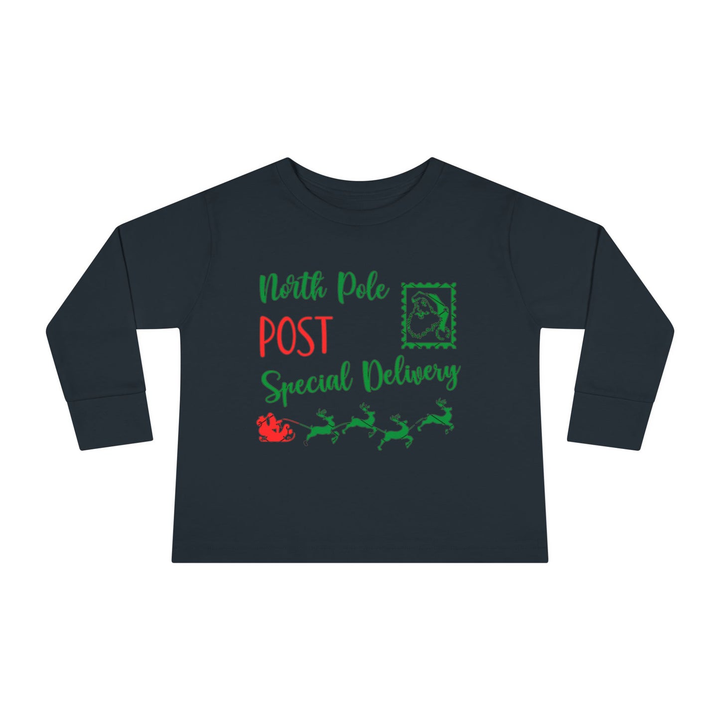 North Pole Post Special Delivery Toddler Long Sleeve Tee