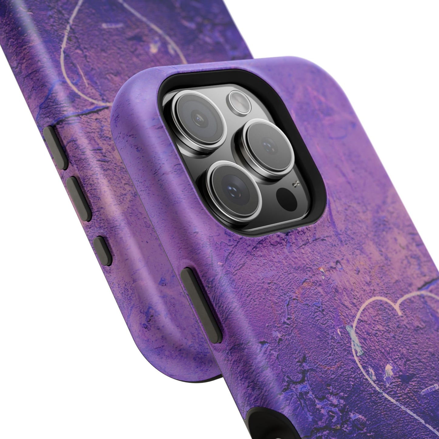Purple Heart Wall MagSafe® Compatible Tough Case for iPhone