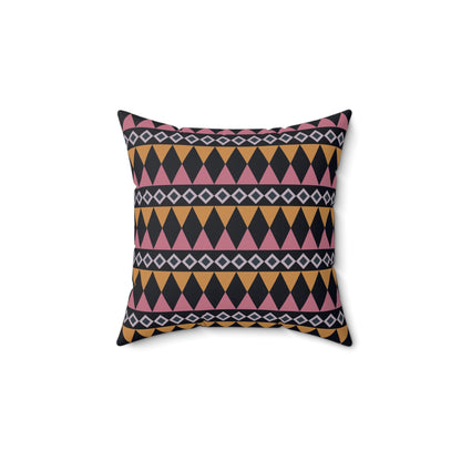 Midnight Clay Cairn Stripes Throw Pillow