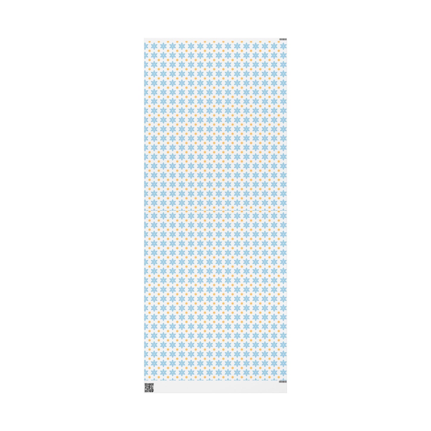 Blue/Gold Star of David Hanukkah Wrapping Paper