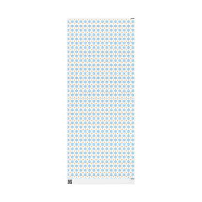 Blue/Gold Star of David Hanukkah Wrapping Paper