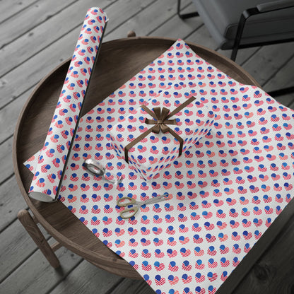Hearts of Freedom Wrapping Paper
