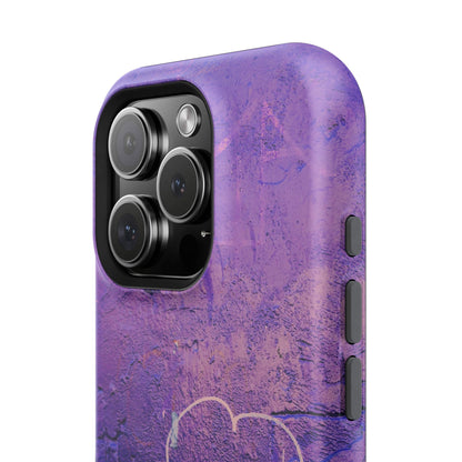 Purple Heart Wall MagSafe® Compatible Tough Case for iPhone