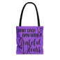 Start Each Day With A Grateful Heart Canvas Tote Bag