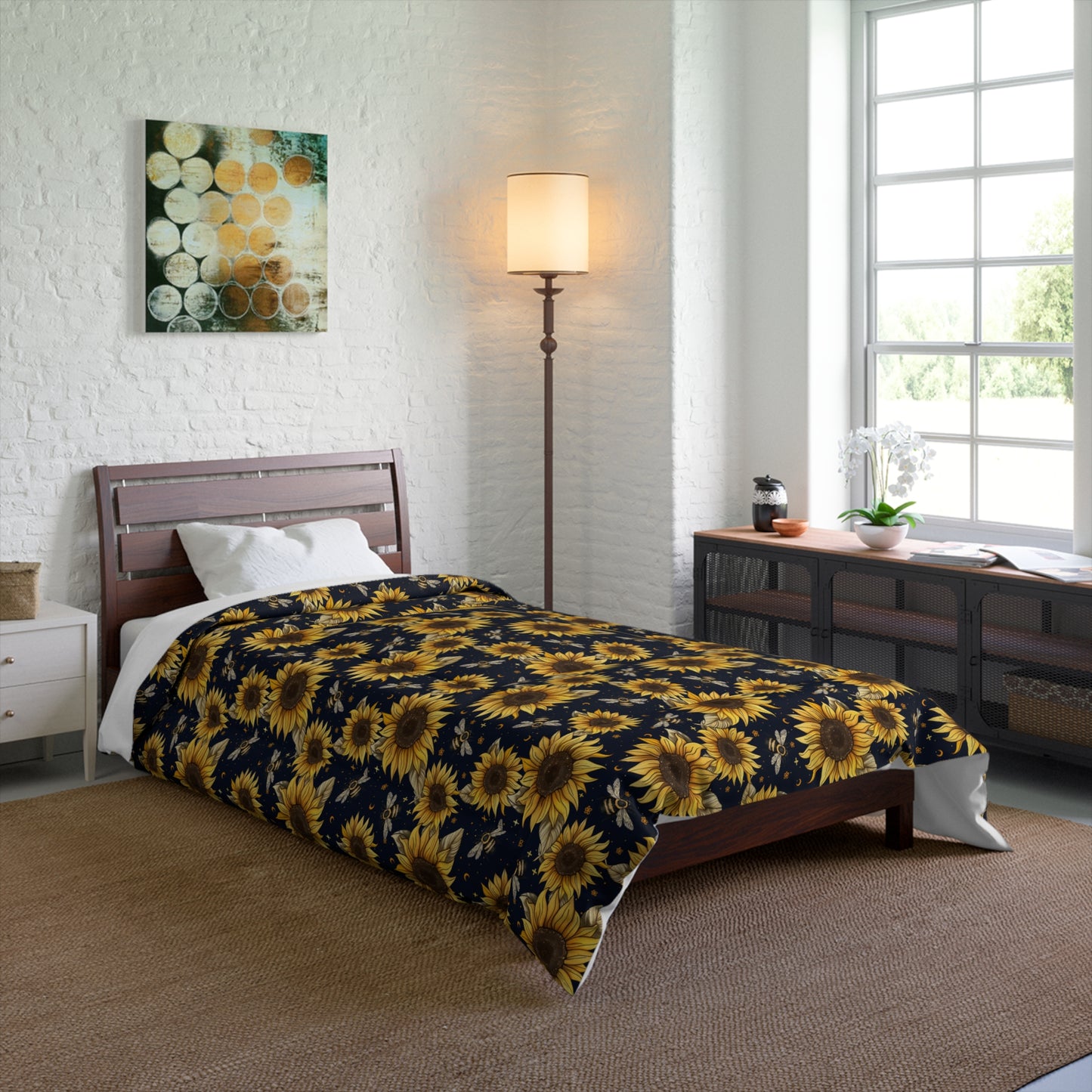 Sunflowers & Bees Comforter