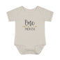 Golden Arrow Milestone Baby Bodysuit-One Month