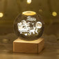 Luminous Starry Sky And Planets Moon Crystal Ball