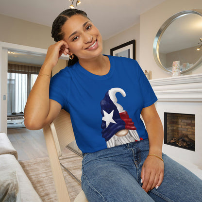 Texas Girl Gnome Adult T-shirt