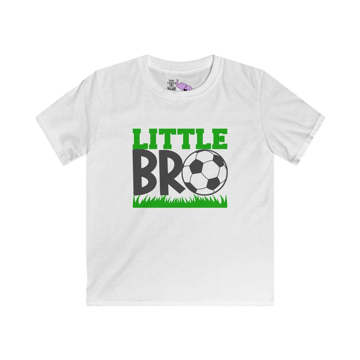 Little Bro (Soccer Ball) Youth Softstyle Tee
