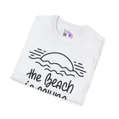 The Beach Is Calling Adult T-shirt