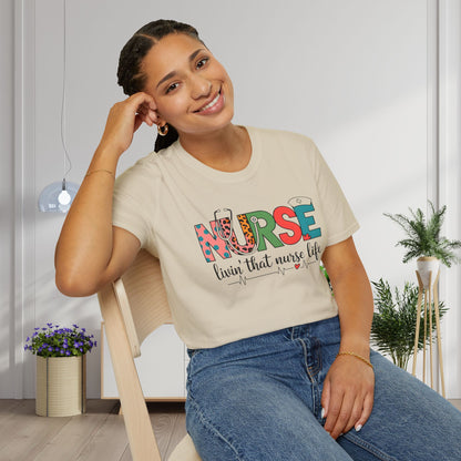 Nurse Livin' That Nurse Life Adult T-shirt