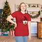 Deck the Halls Plaid Gnome Adult T-shirt