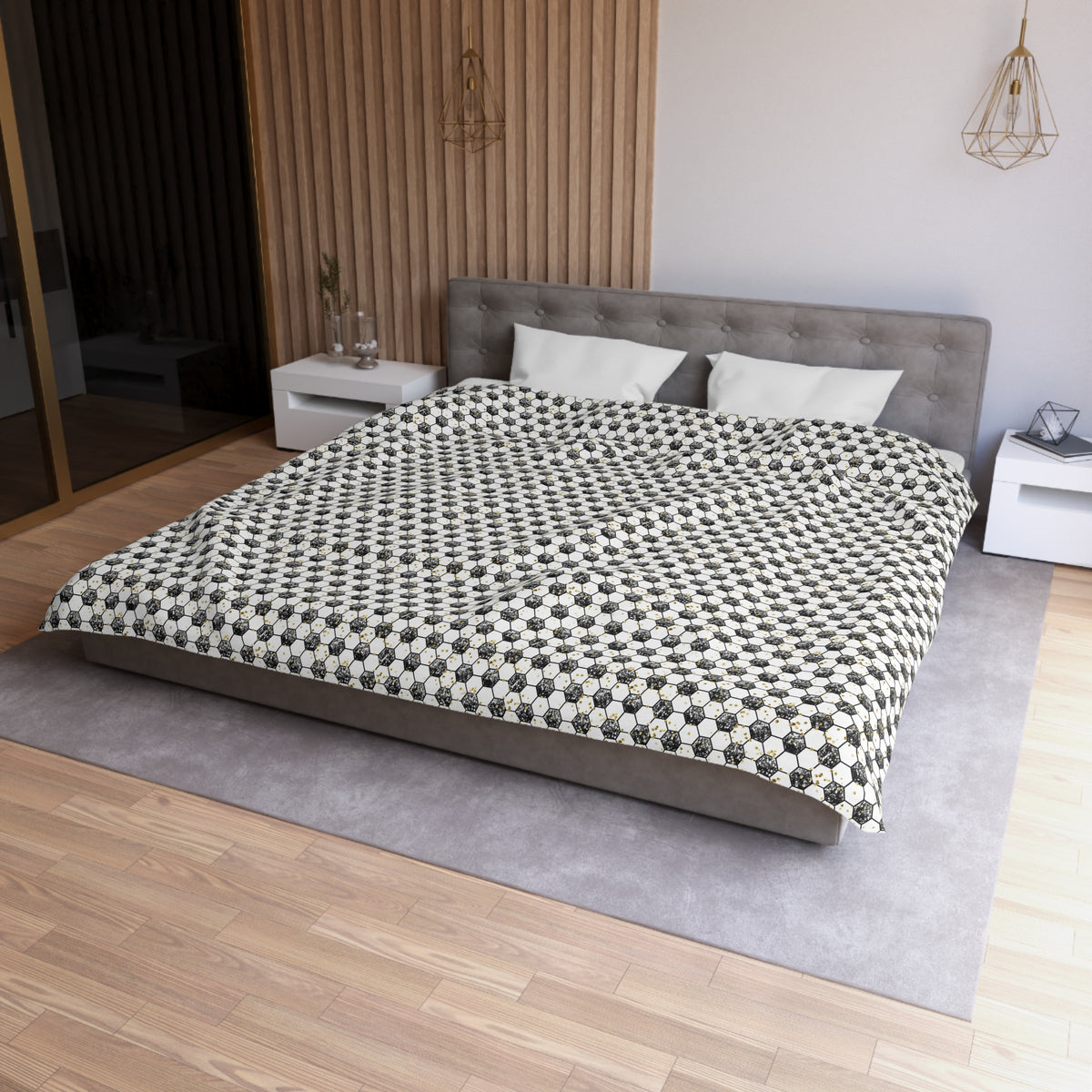 Soccer Gold Rush Microfiber Duvet Cover