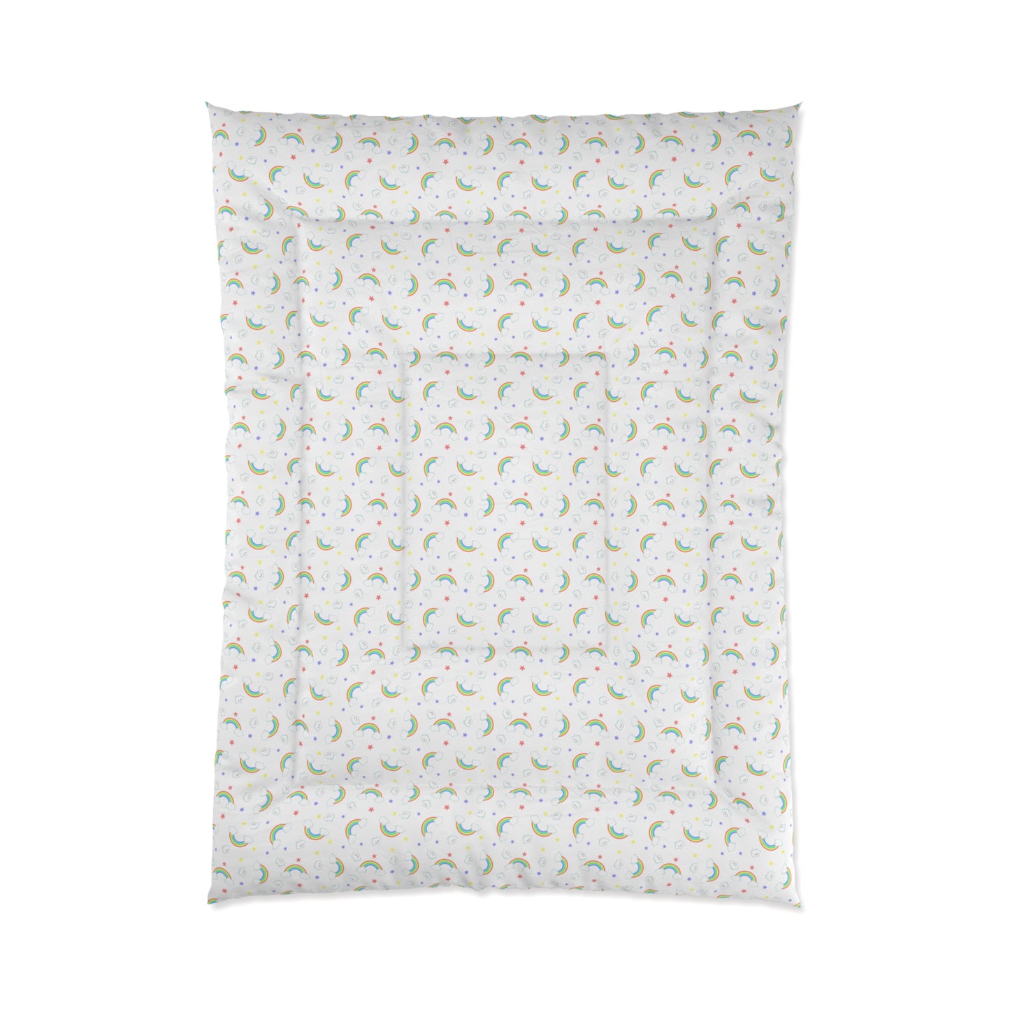 Rainbow Smiles & Stars Comforter
