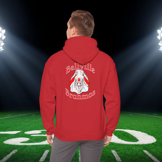 Bellville Brahmas Mascot Adult Heavy Blend™ Hooded Sweatshirt