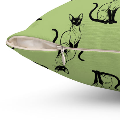 Siamese Charm – Sage Garden Throw Pillow